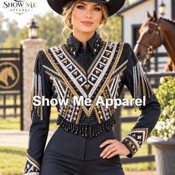 Western Women Show bolero with Shirt Showmanship Horsemanship bolero with Shirt B-S-2
