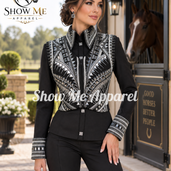Western Women Show bolero with Shirt Showmanship Horsemanship bolero with Shirt B-S-3