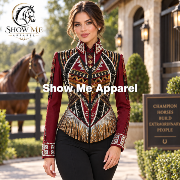 Western Women  Vest with Shirt Showmanship Horsemanship vest with Shirt V-S-2