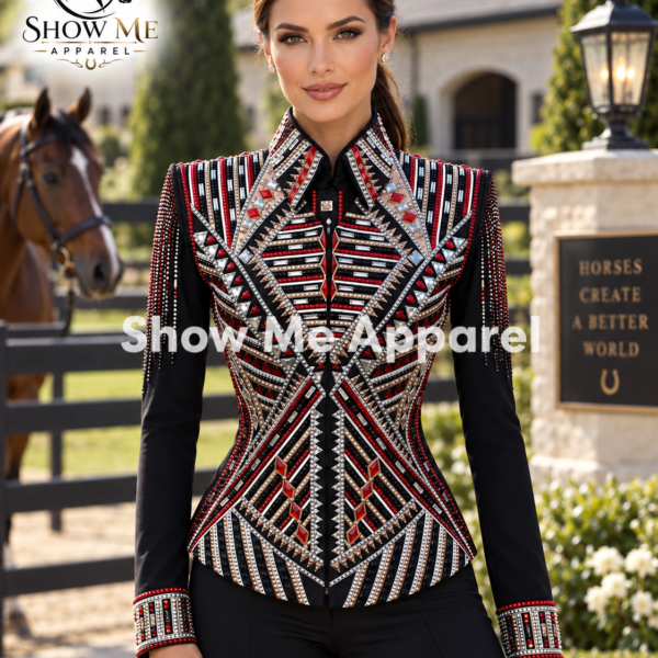 Western Women  Vest with Shirt Showmanship Horsemanship vest with Shirt V-S-3