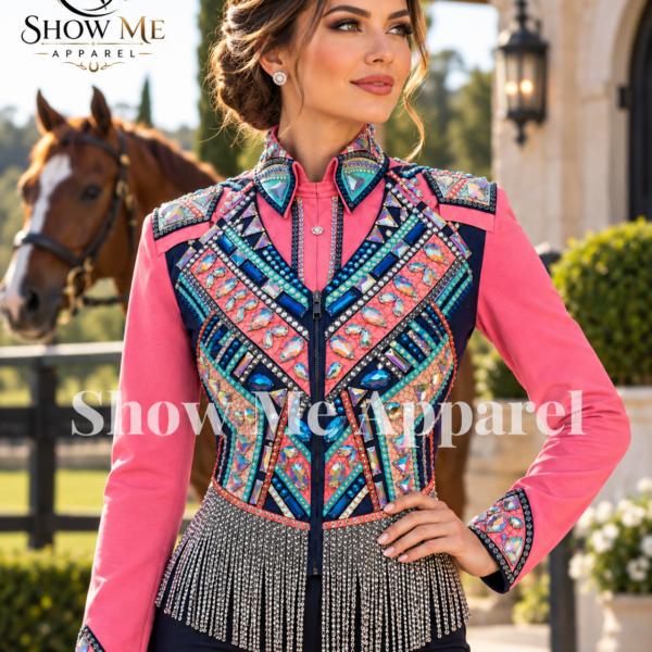 Western Women  Vest with Shirt Showmanship Horsemanship vest with Shirt V-S-4
